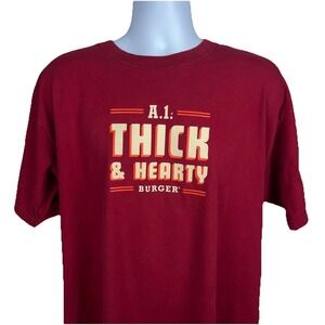 Whataburger A-1 Thick & Hearty Burger Men's XL T-Shirt Official Employee Shirt